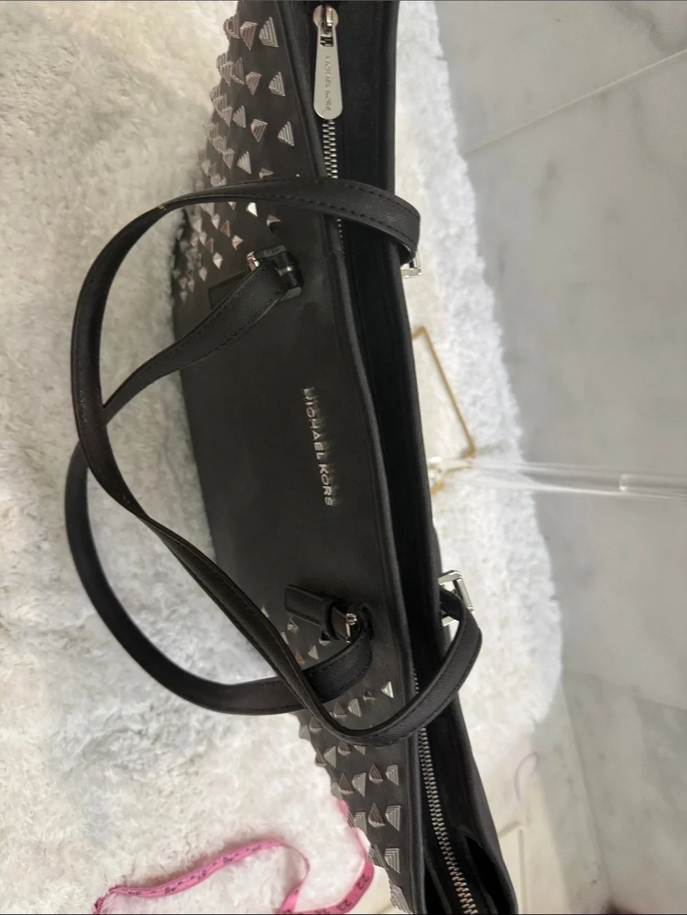 Michael Kors Black Collection Pyramid Stud Tote